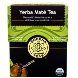 Buddha Teas Chá de Erva Mate - 18 Saquinhos: Energia Natural e Bem-Estar