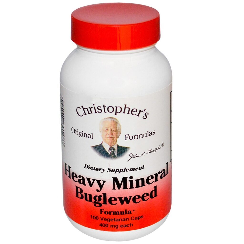 Dr. Christophers Bugleweed - Suplemento Mineral Pesado 100 Cápsulas