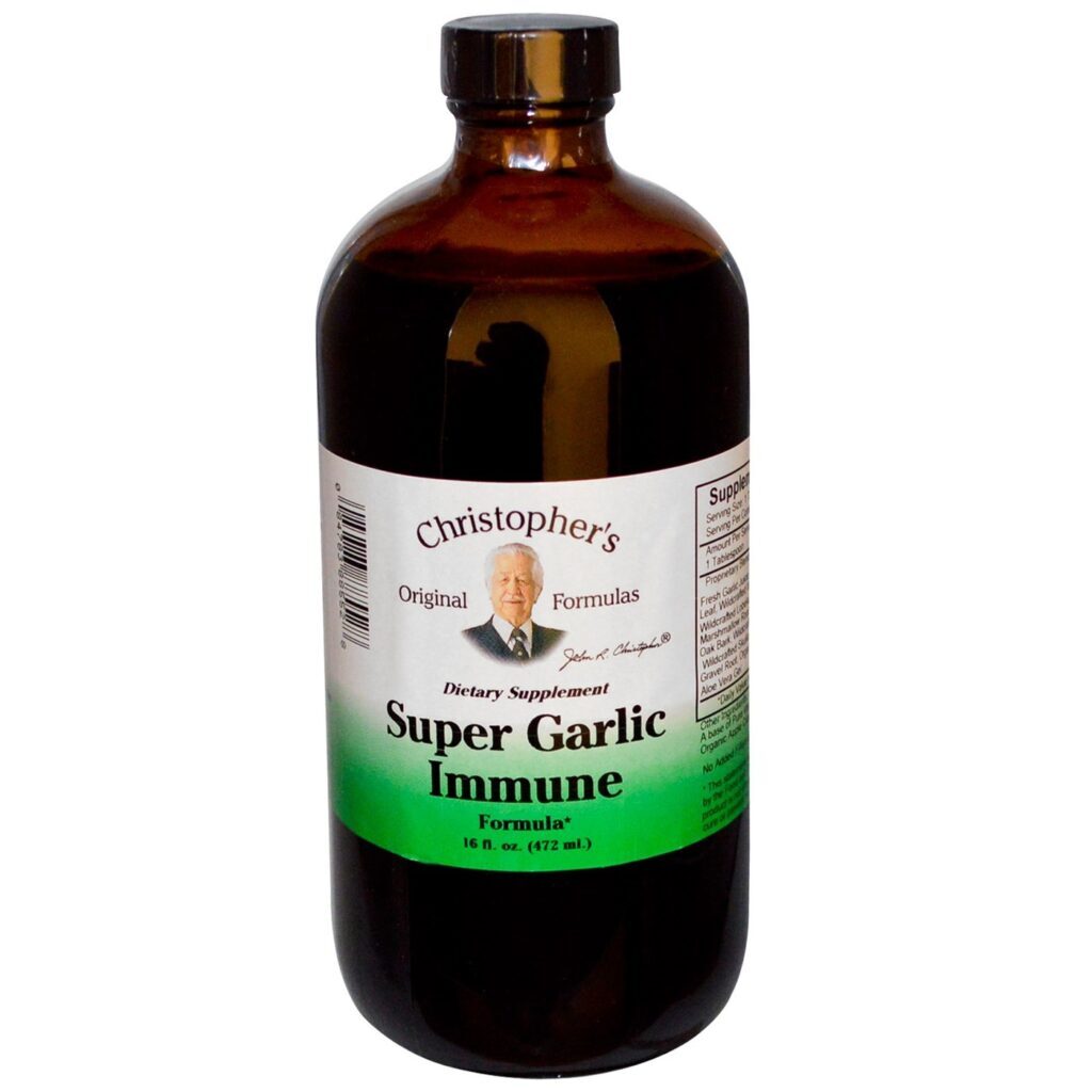 Dr. Christophers Xarope Imunológico Super Alho - 472ml Fortalece Defesas Naturais