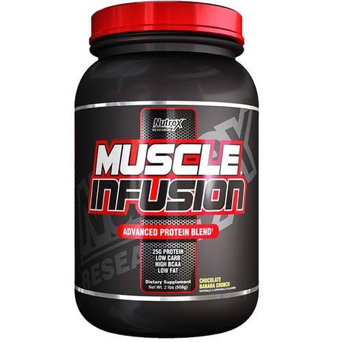 Nutrex Muscle Infusion Chocolate Banana Crunch 907g - Proteína Pura para Ganho Muscular