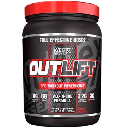 Nutrex, Pré-Treino Outlift, Framboesa Azul - 20 Porções