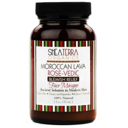 Shea Terra Organics, Máscara Facial Noz de Argan Marroquino e Rosa Aveludada - 150mL (5 oz)