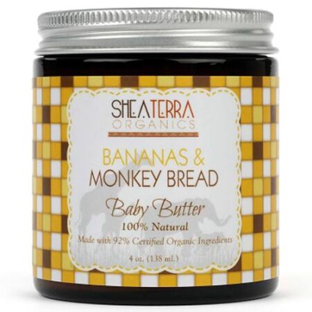 Shea Terra Organics, Manteiga para Bebê de Banana e Pão Macaco - 4 oz (138mL)