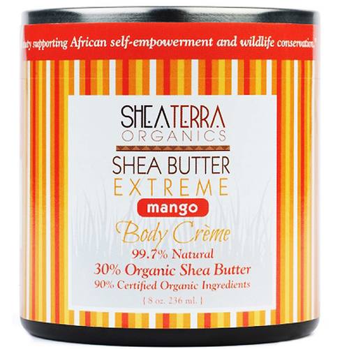 Shea Terra Organics Creme Manteiga de Karité 30% Manga 236ml Nutrição Profunda