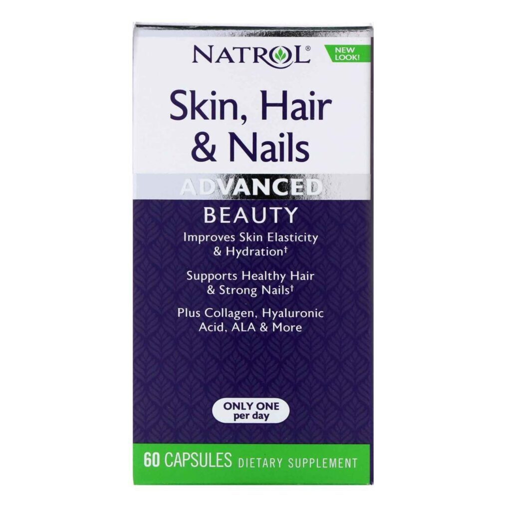 Natrol Pele, Cabelo e Unhas 60 Cápsulas: Nutrição Completa para Beleza Radiante