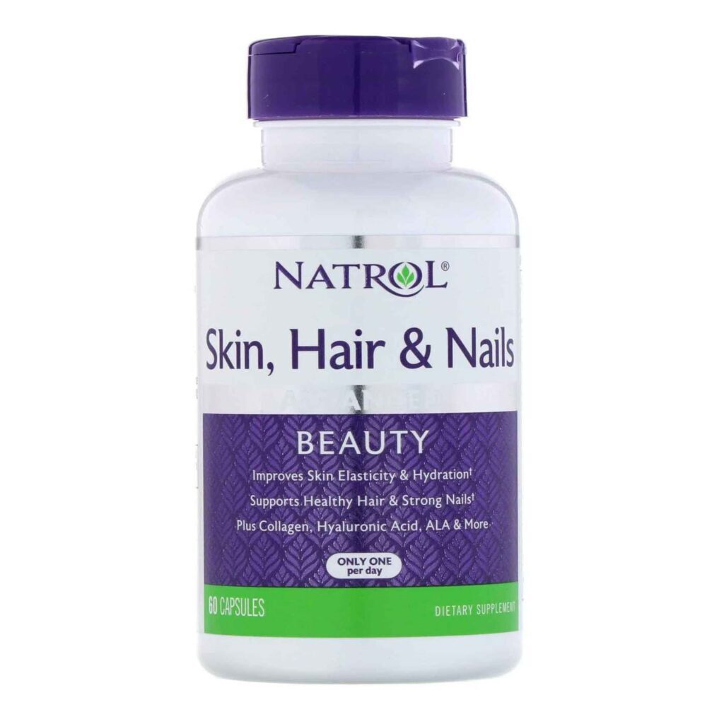 Natrol Pele, Cabelo e Unhas 60 Cápsulas: Nutrição Completa para Beleza Radiante - Imagem 3