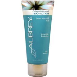 Aubrey Organics Hidratante Corporal Colágeno e Amêndoas 89ml - Pele Suave e Nutrita