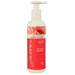 Aubrey Organics Hidratante Corporal Pele Seca Rosa Mosqueta 237 ml | Nutrição Profunda