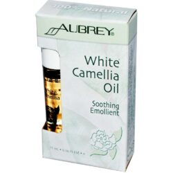 Aubrey Organics Emoliente Calmante Óleo de Camélia Branco 11mL (0,36 oz) - Pele Hidratada
