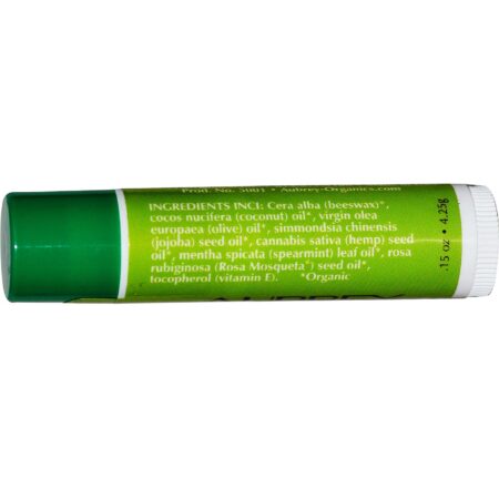 Aubrey Orgânicos Orgânico Lip Balm, Hortelã - Box of 24 - Image 2