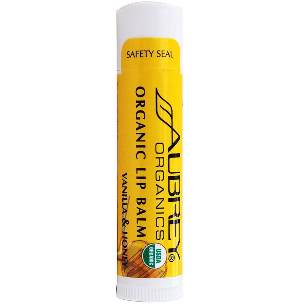 Aubrey Organics Protetor Labial Orgânico Mel e Baunilha - Caixa com 24 Unidades