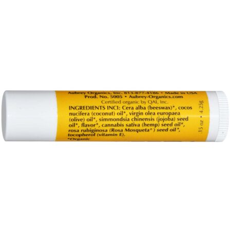 Aubrey Orgânicos Orgânico Lip Balm, Mel de baunilha - Box of 24 - Image 2