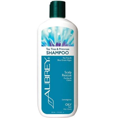 Aubrey Orgânicos Xampu, Oleoso - Tea Tree & Primrose - 11 oz