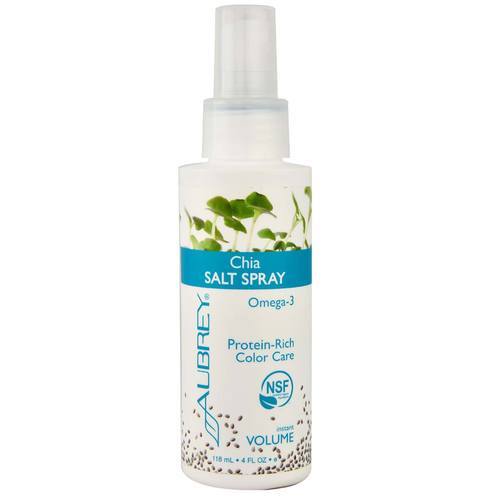 Aubrey Organics Spray Sal de Chia - 118ml (4 oz) para Cabelos Volumosos e Definidos