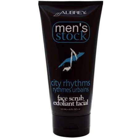 Aubrey Organics, Men's Stock Esfoliante Facial Masculino - 177 ml