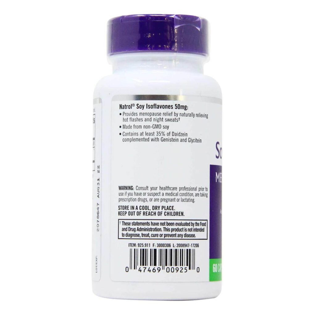 Natrol Isoflavonas de Soja para Mulheres - 60 Cápsulas: Suporte ao Bem-Estar Feminino - Imagem 3