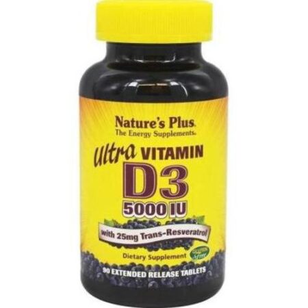 Nature's Plus, Ultra Vitamina D3 5,000 IU - 90 Tabletes