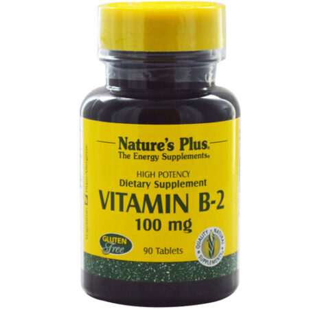 Nature's Plus, Vitamina B-2 - 100 mg - 90 Tabletes