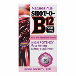 Nature's Plus Shot-O-B12 5.000 mcg Frutos Silvestres - Energia e Vitalidade no Brasil