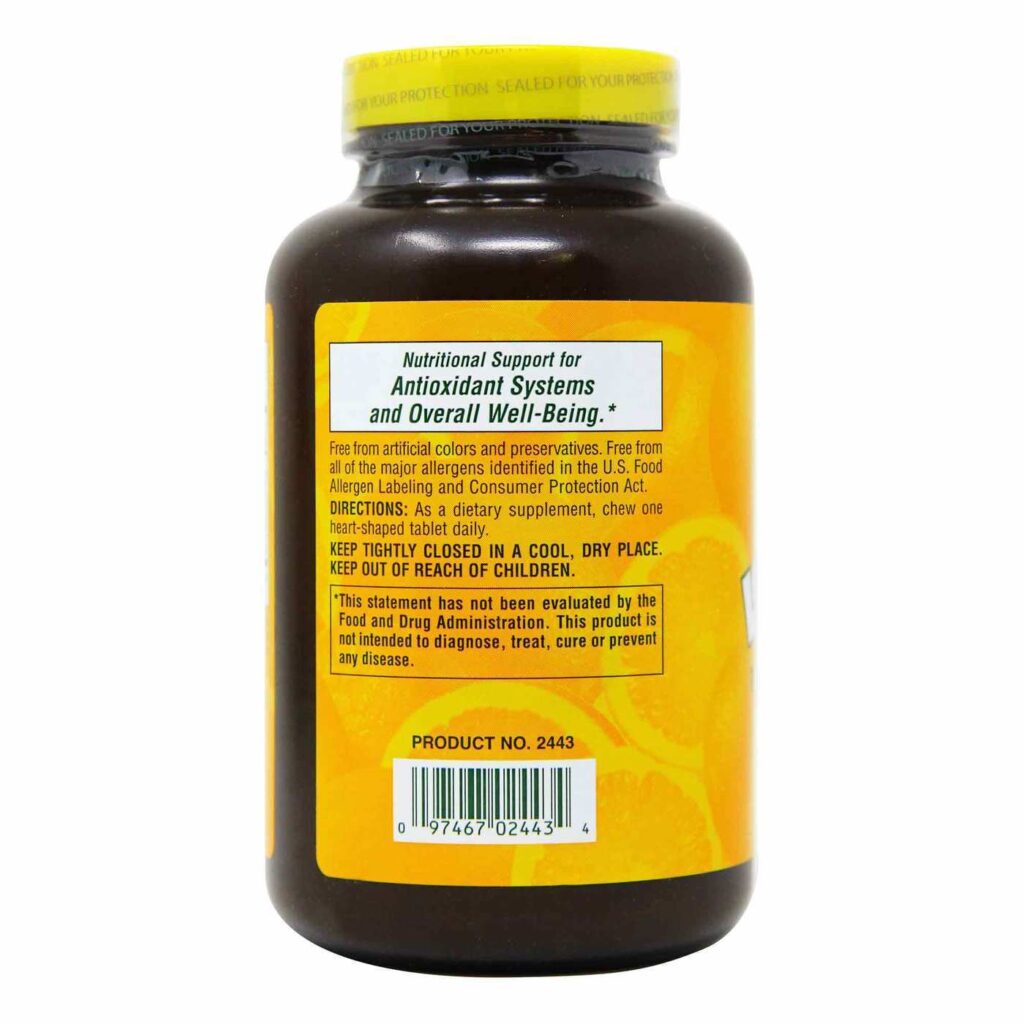 Nature's Plus Love Buffs Vitamina C Tamponada 250mg Laranja 90 Pastilhas Mastigáveis - Imagem 3