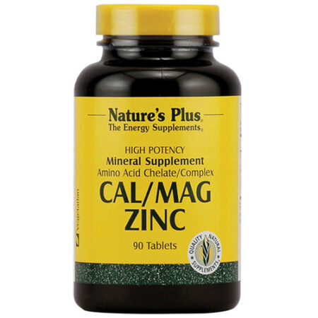 Nature's Plus, Cal/Mag e Zinco - 90 Tabletes