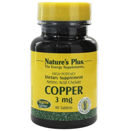 Nature's Plus, Cobre 3 mg - 90 Tabletes