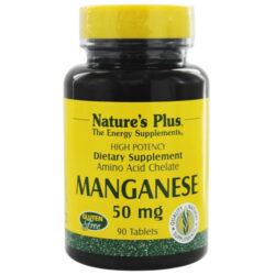 Nature's Plus Manganês 50 mg - 90 Tabletes: Sua Dose Essencial de Bem-Estar