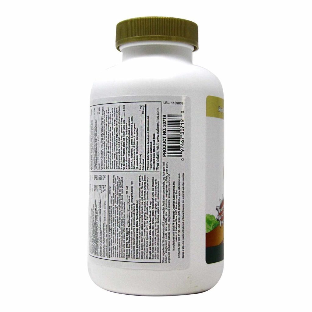 Nature's Plus Source Of Life Gold Multivitamínico Fruta Tropical - 90 Tabletes Mastigáveis - Imagem 4