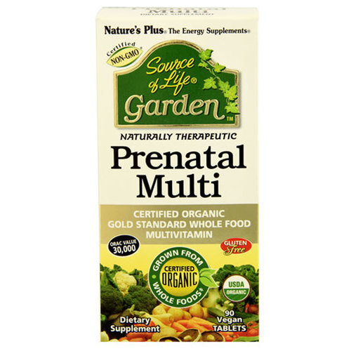 Nature's Plus Garden Pré-natal Multi - 90 Comprimidos Vegetarianos: Nutrição Essencial para a Gestante