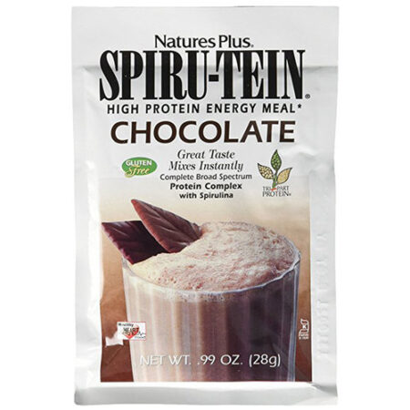 Nature's Plus, Proteína Spiru-Tein®, Chocolate - 8 Pacotes