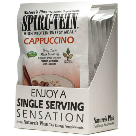 Nature's Plus, Spiru-Tein® - Sabor Cappuccino - 8 Pacotes