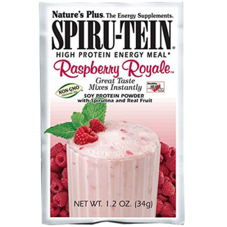 Nature's Plus, Proteína Spiru-Tein®, Framboesa Royale - 8 Pacotes