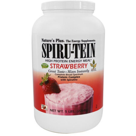 Nature's Plus, Proteína Spiru-Tein®, Morango - 2,27 Kg