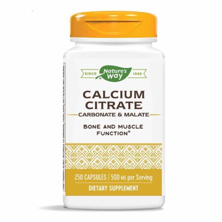 Nature's Way Cálcio Citrate - 500 mg - 250 Cápsulas