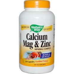 Nature's Way Cálcio, Magnésio & Zinco Complexo Mineral - 250 Cápsulas