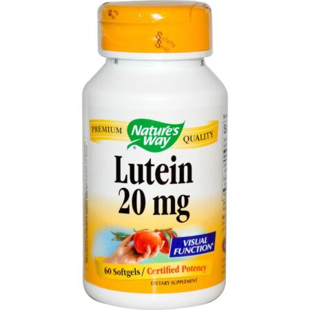 Nature's Way Lutein - 20 mg - 60 Cápsulas em Gel