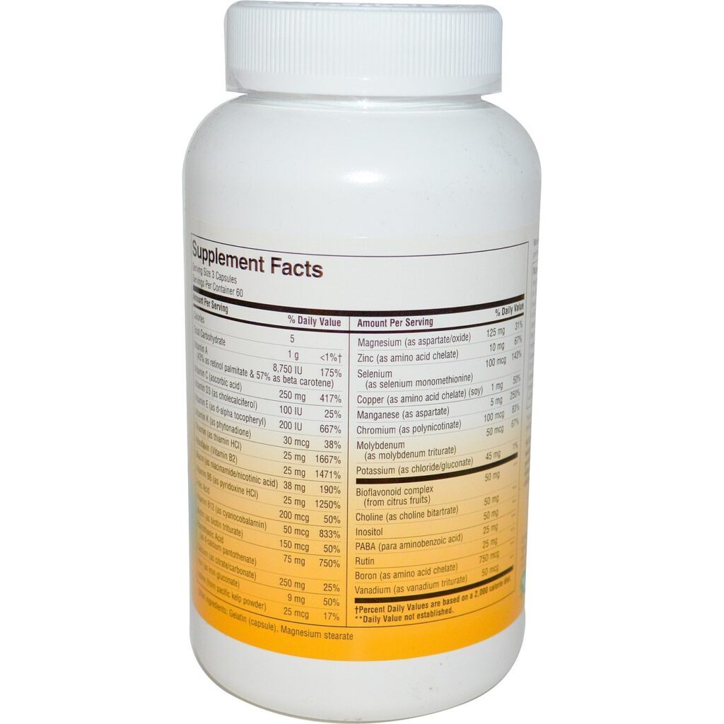 Nature's Way Multi Vitamina com Ferro - 180 Cápsulas: Energia e Saúde para o Seu Dia a Dia - Imagem 2