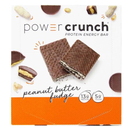 Power Crunch Bar BioNutritional Research Group Peanut Butter Fudge 12 Barras