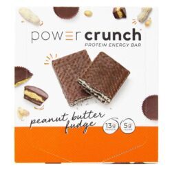 Power Crunch Bar BioNutritional Research Group Pasta de Amendoim com Fudge - 12 Barras