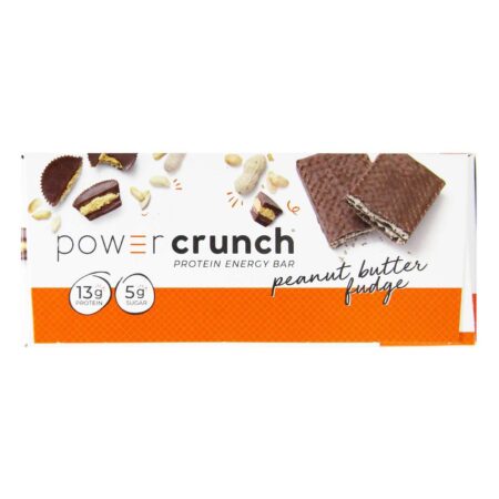 Power Crunch Bar BioNutritional Research Group Peanut Butter Fudge 12 Barras - Image 2