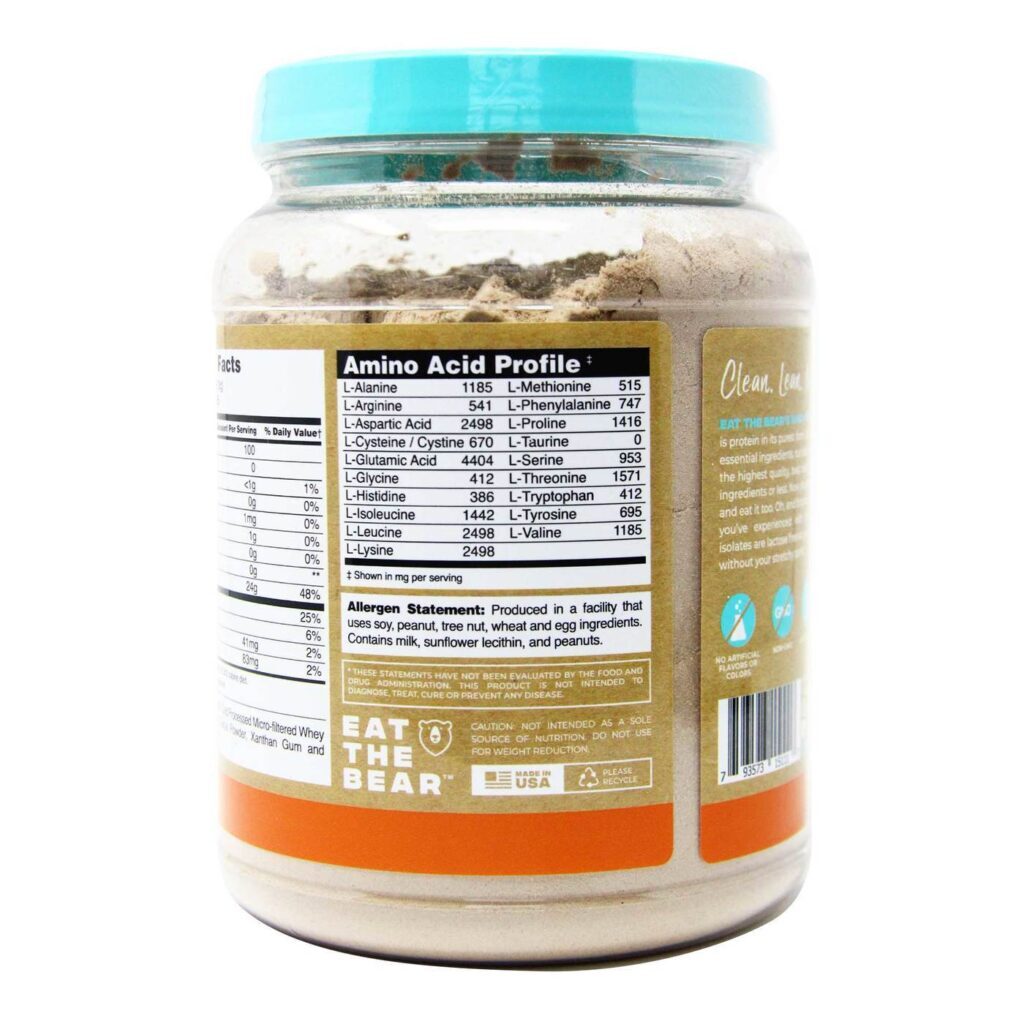 Eat The Bear Isolate Whey Manteiga de Amendoim e Chocolate - 31 Porções | Proteína Pura - Imagem 3