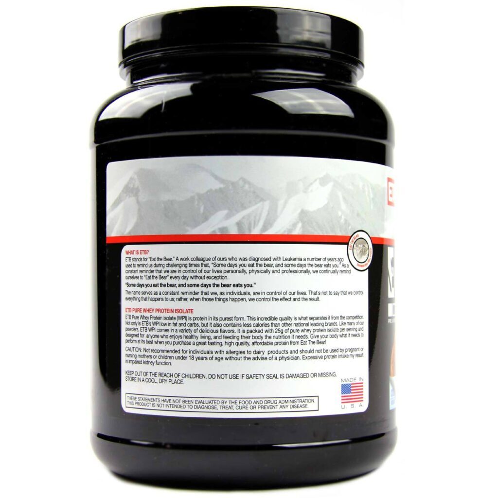 Eat The Bear Isolate Whey Pão de Canela - 31 Porções: Proteína Isolada Pura para Resultados Reais no Brasil - Imagem 3