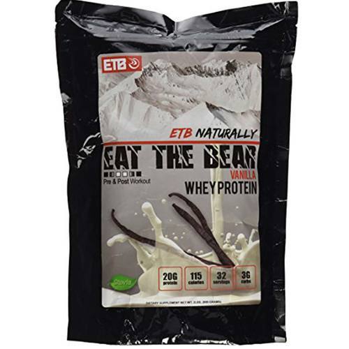 Eat The Bear Natural Whey Baunilha - 31 Porções - Whey Protein Puro e Natural