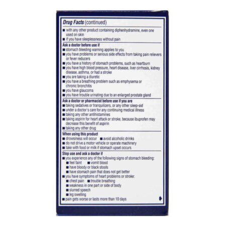 Advil PM 120 Cápsulas Revestidas: Alívio da Dor e Sono Reparador — foto 3