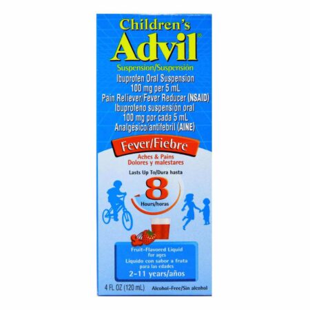 Advil, Antitérmico e Analgésico para Crianças, Sabor de Frutas - 118,3 ml