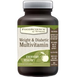 Multivitamínico FoodScience of Vermont para Controle de Peso e Diabéticos – 90 Cápsulas