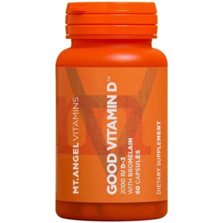 Mt Angel Vitamins, Good Vitamina D™ 2,000 IU - 60 Cápsulas