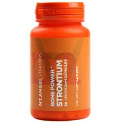 Mt Angel Vitamins Strontium Bone Power - 60 Cápsulas Vegetarianas para Ossos Fortes