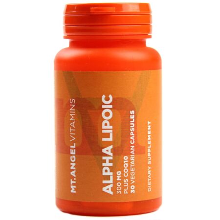 Mt Angel Vitamins, Alfa Lipóico mais CoQ10 - 30 Cápsulas Vegetarianas