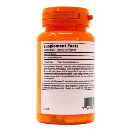 Mt Angel Vitamins Timed Release Melatonina - 3 mg - 60 Cápsulas Vegetarianas - Image 2